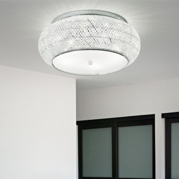 Ideal Lux - Kristalna plafonjera PASHA 10xE14/40W/230V pr. 55 sjajni krom