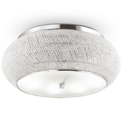 Ideal Lux - Kristalna plafonjera PASHA 14xE14/40W/230V pr. 65 sjajni krom