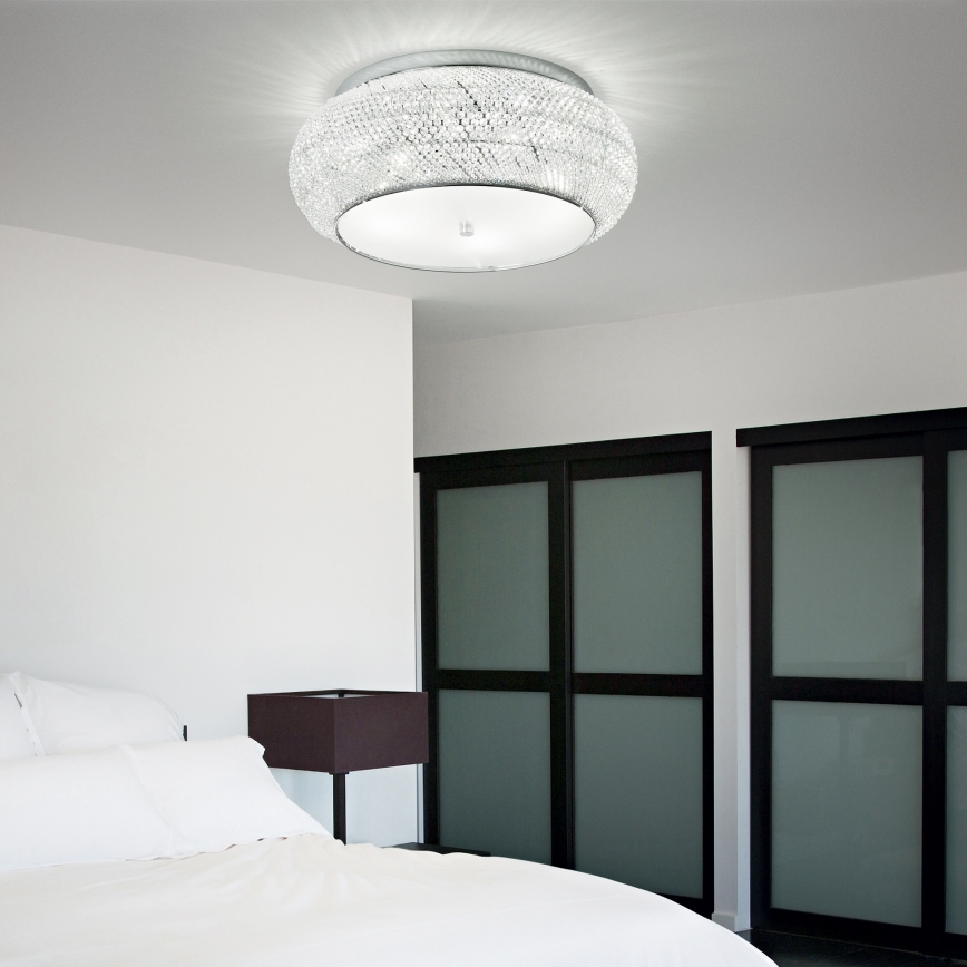Ideal Lux - Kristalna plafonjera PASHA 14xE14/40W/230V pr. 65 sjajni krom