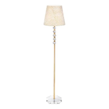 Ideal Lux - Kristalna podna lampa QUEEN 1xE27/60W/230V zlatna