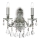 Ideal Lux - Kristalna zidna lampa GIOCONDA 2xE14/40W/230V srebrno