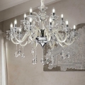 Ideal Lux - Kristalni luster na lancu COLOSSAL 15xE14/40W/230V pr. 95 cm kremasta/sjajni krom