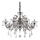 Ideal Lux - Kristalni luster na lancu COLOSSAL 8xE14/40W/230V pr. 78 cm sivo/sjajni krom