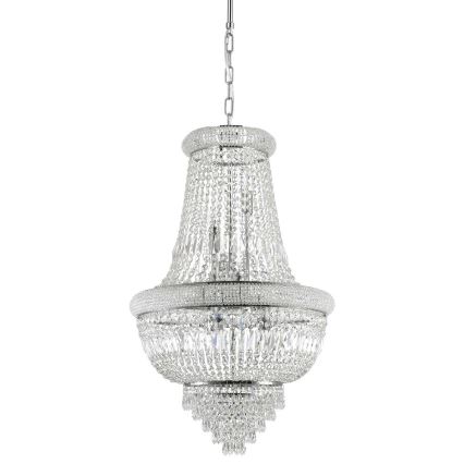Ideal Lux - Kristalni luster na lancu DUBAI 10xE14/28W/230V pr. 52 cm sjajni krom