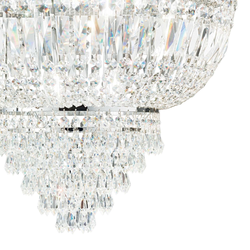 Ideal Lux - Kristalni luster na lancu DUBAI 10xE14/28W/230V pr. 52 cm sjajni krom