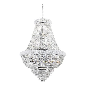 Ideal Lux - Kristalni luster na lancu DUBAI 24xE14/28W/230V pr. 80 cm sjajni krom