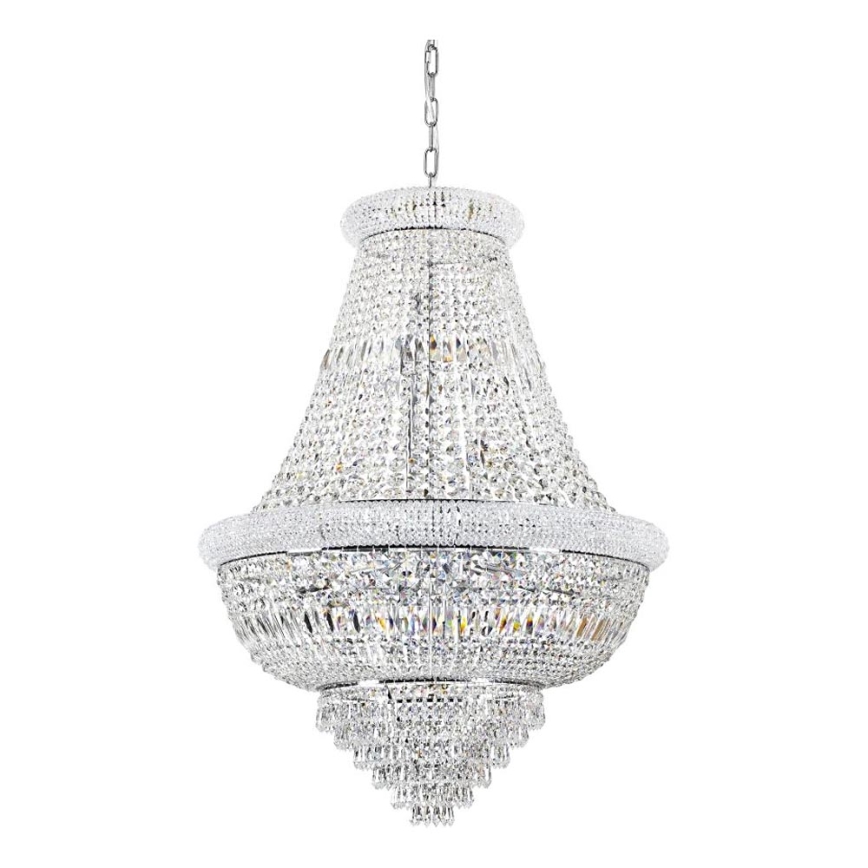 Ideal Lux - Kristalni luster na lancu DUBAI 24xE14/28W/230V pr. 80 cm sjajni krom