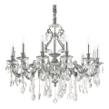 Ideal Lux - Kristalni luster na lancu GIOCONDA 12xE14/40W/230V pr. 90 cm srebrno
