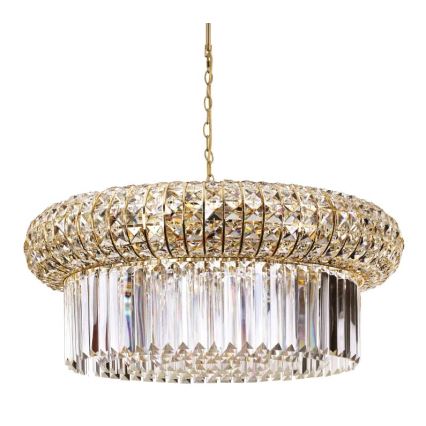 Ideal Lux - Kristalni luster na lancu NABUCCO 16xE14/40W/230V pr. 70 cm zlatna