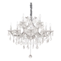 Ideal Lux - Kristalni luster na lancu NAPOLEON 12xE14/40W/230V pr. 74 cm sjajni krom