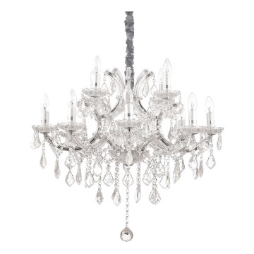 Ideal Lux - Kristalni luster na lancu NAPOLEON 12xE14/40W/230V pr. 74 cm sjajni krom