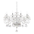 Ideal Lux - Kristalni luster na lancu NEGRESCO 10xE14/40W/230V pr. 85 cm prozirna