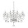 Ideal Lux - Kristalni luster na lancu NEGRESCO 8xE14/40W/230V pr. 73,5 cm prozirna
