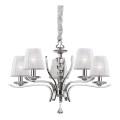 Ideal Lux - Kristalni luster na lancu PEGASO 5xE14/28W/230V prečnik 72 cm sjajni hrom