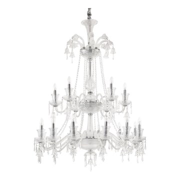 Ideal Lux - Kristalni luster na lancu REDENTORE 18xE14/40W/230V pr. 102 cm prozirna