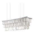 Ideal Lux - Kristalni luster na sajli MARTINEZ 8xE14/40W/230V sjajni hrom