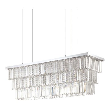 Ideal Lux - Kristalni luster na sajli MARTINEZ 8xE14/40W/230V sjajni krom