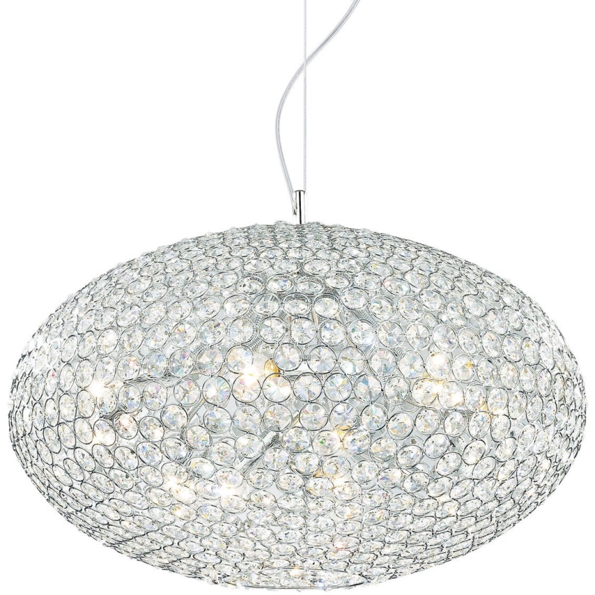 Ideal Lux - Kristalni luster na sajli ORION 12xE14/40W/230V pr. 60 cm srebrno