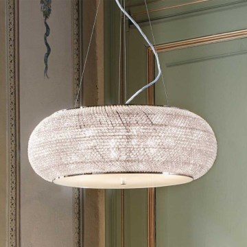 Ideal Lux - Kristalni luster na sajli PASHA 14xE14/40W/230V pr. 65 cm sjajni krom
