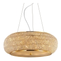 Ideal Lux - Kristalni luster na sajli PASHA 14xE14/40W/230V pr. 65 cm zlatna