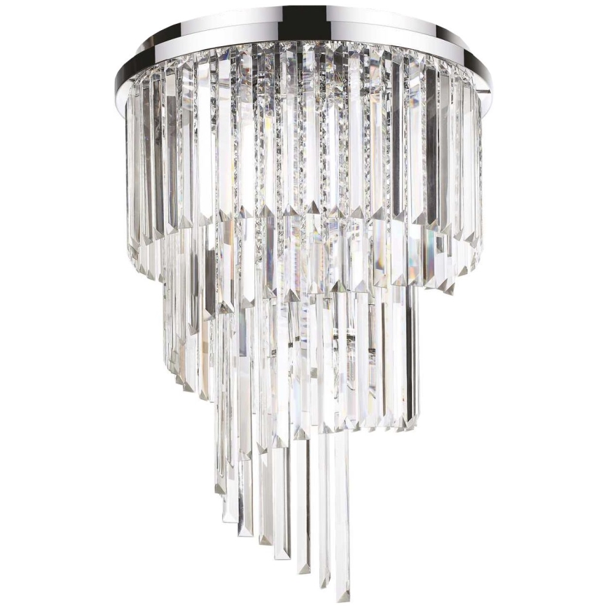 Ideal Lux - Kristalni nadgradni luster CARLTON 12xE14/40W/230V sjajni krom