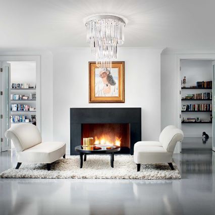 Ideal Lux - Kristalni nadgradni luster CARLTON 12xE14/40W/230V sjajni krom