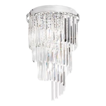 Ideal Lux - Kristalni nadgradni luster CARLTON 8xE14/40W/230V pr. 40 cm sjajni krom