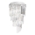 Ideal Lux - Kristalni plafonski luster CARLTON 8xE14/40W/230V prečnik 40 cm sjajni hrom