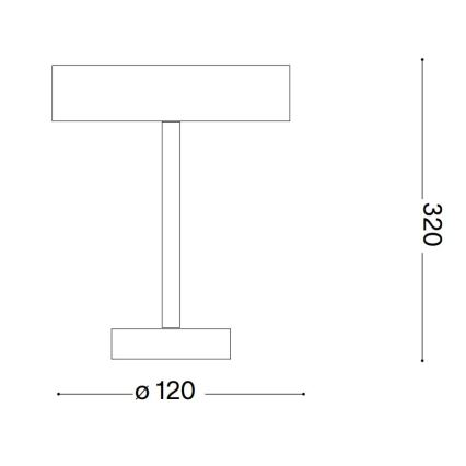 Ideal Lux - LED Dodirna vanjska lampa TOFFEE LED/2W/230V CRI 90 IP54 crno