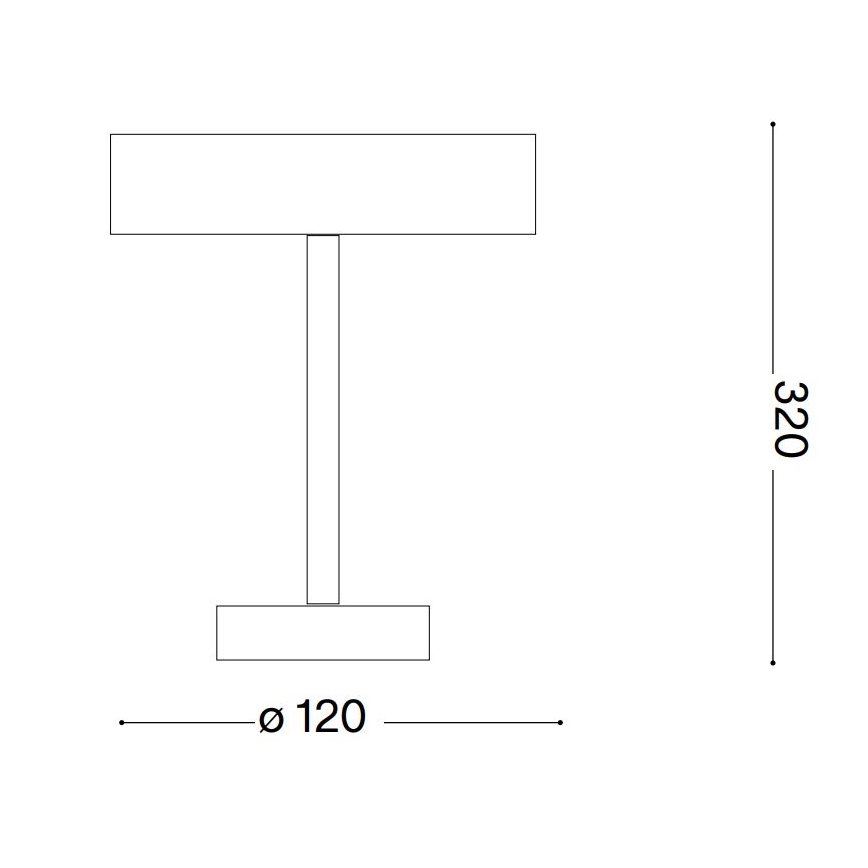 Ideal Lux - LED Dodirna vanjska lampa TOFFEE LED/2W/230V CRI 90 IP54 crno