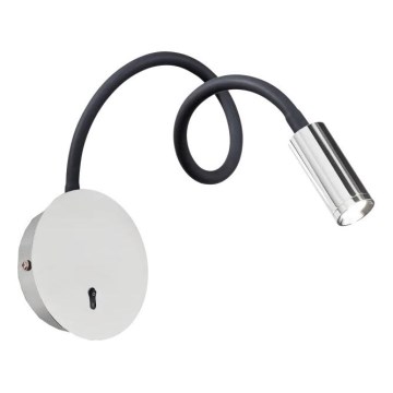 Ideal Lux - LED Fleksibilna lampica FOCUS LED/3,5W/230V CRI 90 sivo/sjajni krom