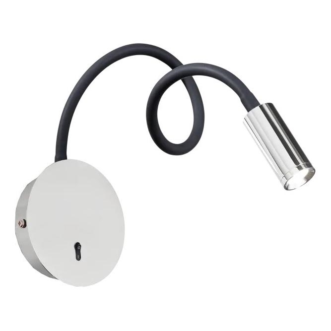 Ideal Lux - LED Fleksibilna lampica FOCUS LED/3,5W/230V CRI 90 sivo/sjajni krom