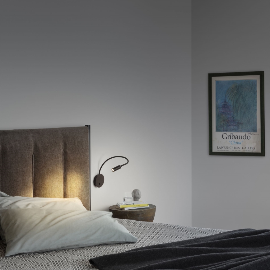 Ideal Lux - LED Fleksibilna lampica FOCUS LED/3,5W/230V CRI 90 crno