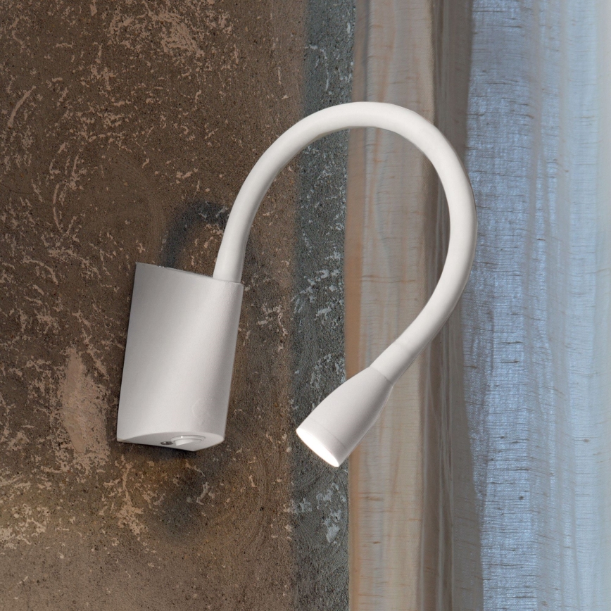 Ideal Lux - LED Fleksibilna lampica GOOSE LED/3W/230V CRI 90 bela