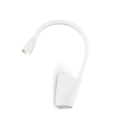 Ideal Lux - LED Fleksibilna lampica GOOSE LED/3W/230V CRI 90 bela