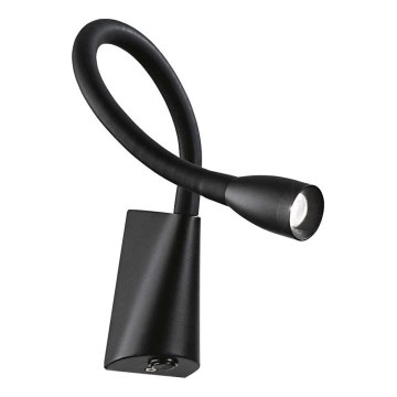 Ideal Lux - LED Fleksibilna lampica GOOSE LED/3W/230V CRI 90 crno
