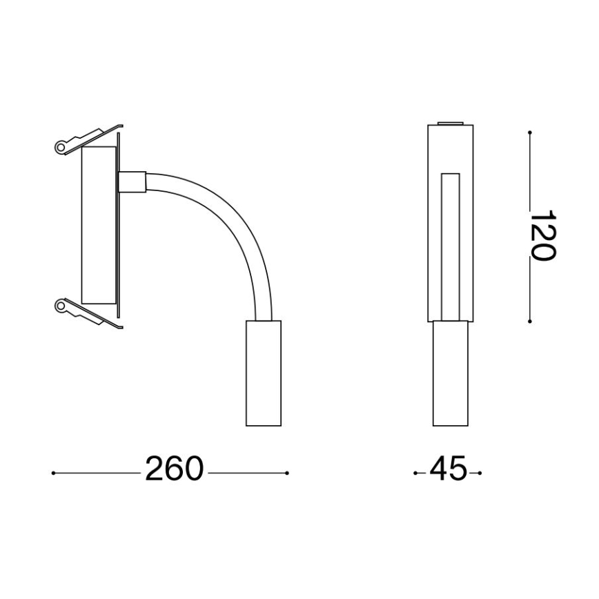 Ideal Lux - LED Fleksibilna lampica IO LED/3W/230V CRI 90 bela