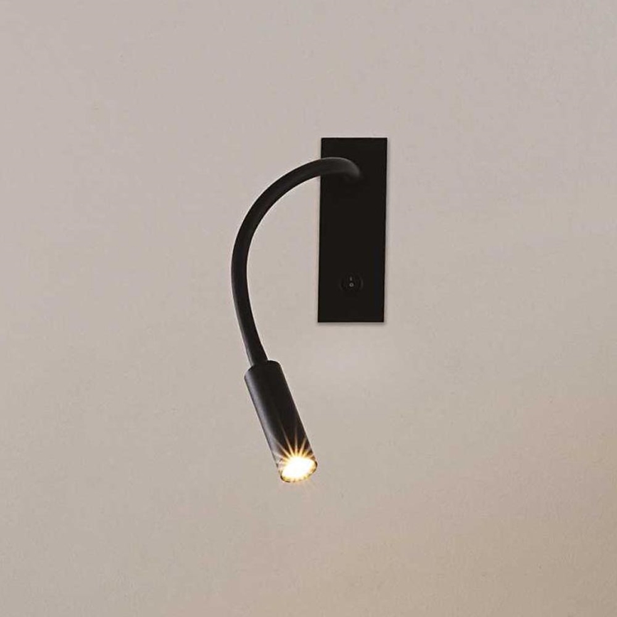 Ideal Lux - LED Fleksibilna lampica IO LED/3W/230V CRI 90 crno
