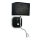 Ideal Lux - LED Fleksibilna zidna lampa 1xE14/40W/230V + LED/1W/230V crno