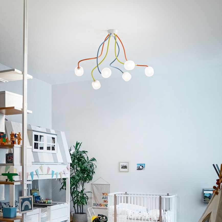 Ideal Lux - LED Fleksibilni nadgradni luster OCTOPUS 6xG9/3W/230V šarena
