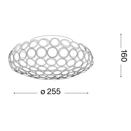 Ideal Lux - LED Kristalna plafonjera KING 3xG9/3W/230V pr. 25,5 cm sjajni krom