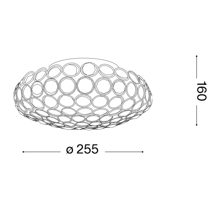 Ideal Lux - LED Kristalna plafonjera KING 3xG9/3W/230V pr. 25,5 cm sjajni krom