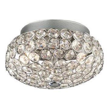 Ideal Lux - LED Kristalna plafonjera KING 3xG9/3W/230V pr. 25,5 cm sjajni krom