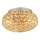 Ideal Lux - LED Kristalna plafonjera KING 3xG9/3W/230V pr. 25,5 cm zlatna