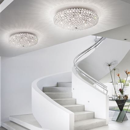Ideal Lux - LED Kristalna plafonjera KING 5xG9/3W/230V pr. 38 cm sjajni krom