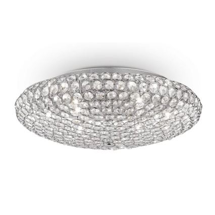 Ideal Lux - LED Kristalna plafonjera KING 9xG9/3W/230V pr. 53,5 cm sjajni krom