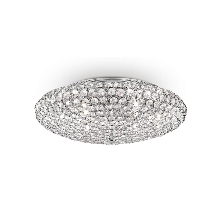 Ideal Lux - LED Kristalna plafonjera KING 9xG9/3W/230V pr. 53,5 cm sjajni krom
