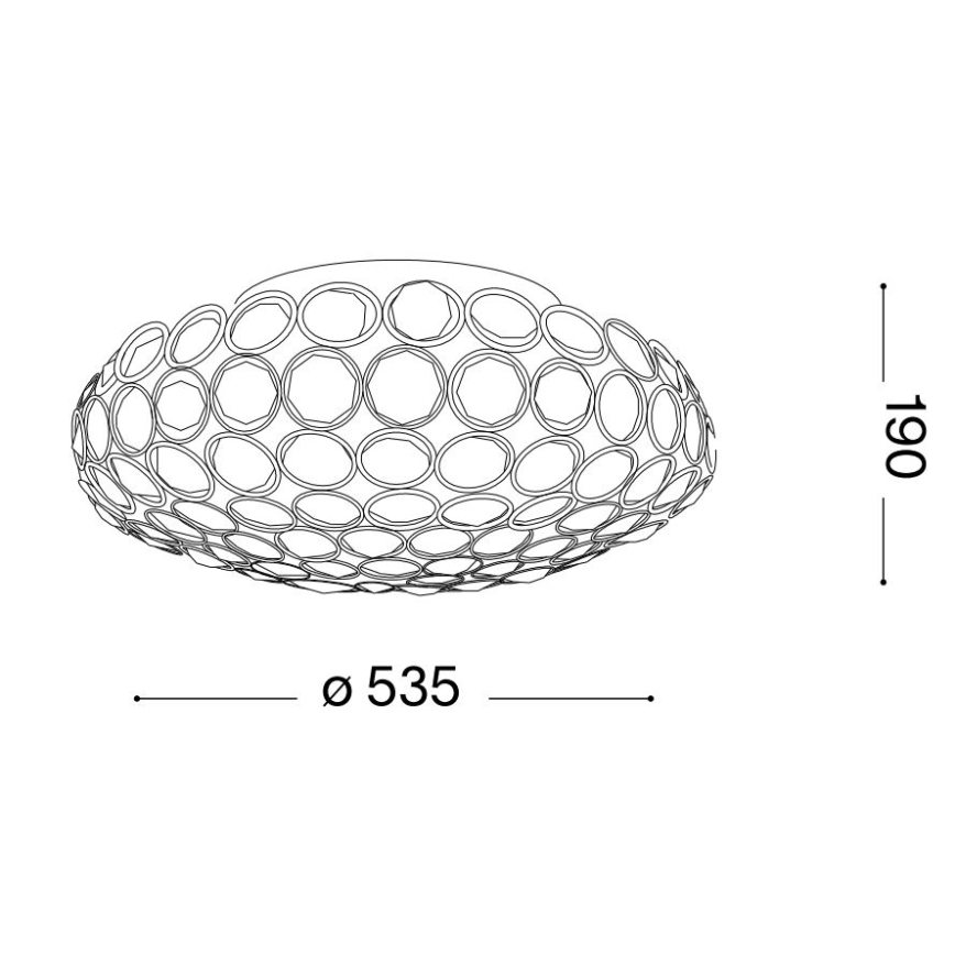 Ideal Lux - LED Kristalna plafonjera KING 9xG9/3W/230V pr. 53,5 cm sjajni krom