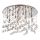 Ideal Lux - LED Kristalna plafonjera MOONLIGHT 12xG9/3W/230V pr. 60 cm sjajni krom