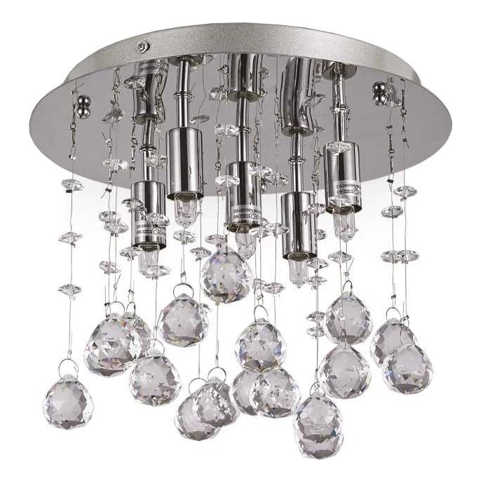 Ideal Lux - LED Kristalna plafonjera MOONLIGHT 5xG9/3W/230V pr. 26 cm sjajni krom